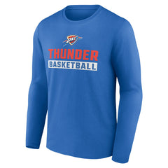 Oklahoma City Thunder Let's Go Long Sleeve T-Shirt - Blue discount