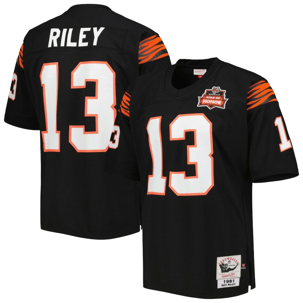 NFL Cincinnati Bengals Ken Riley  1981 Authentic Throwback Retired Player Jersey