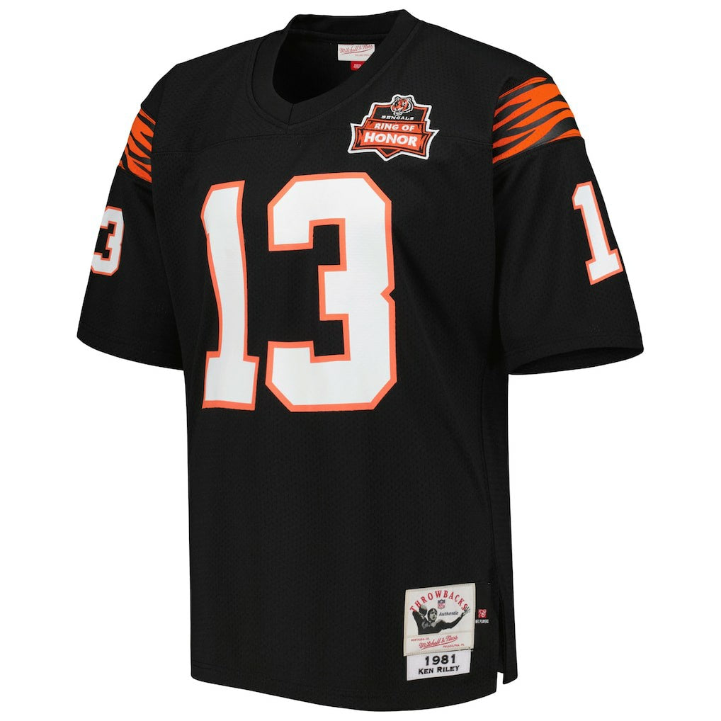 NFL Cincinnati Bengals Ken Riley  1981 Authentic Throwback Retired Player Jersey