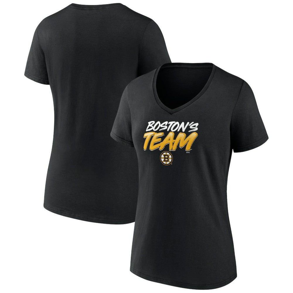 Boston Bruins Women's Active Edge V-Neck T-Shirt