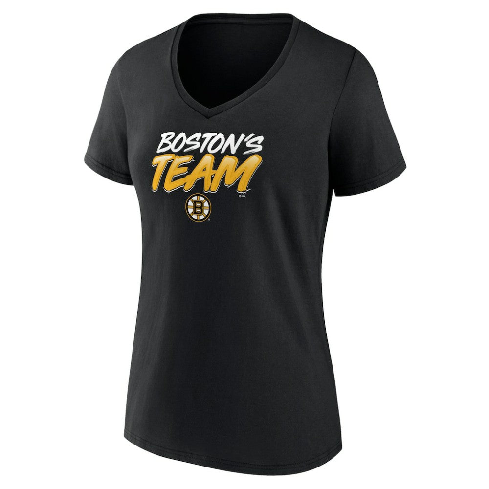 Boston Bruins Women's Active Edge V-Neck T-Shirt