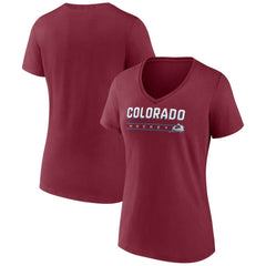 Colorado Avalanche Women's Primary Play V-Neck T-Shirt