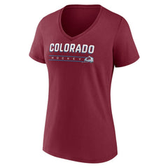 Colorado Avalanche Women's Primary Play V-Neck T-Shirt