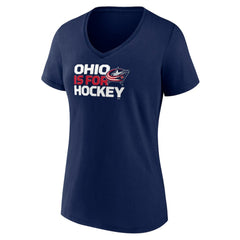 Columbus Blue Jackets Women's Active Edge V-Neck T-Shirt