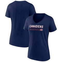 Montreal Canadiens Women's Primary Play V-Neck T-Shirt