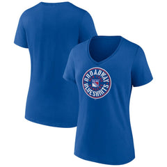 New York Rangers Women's Active Edge V-Neck T-Shirt