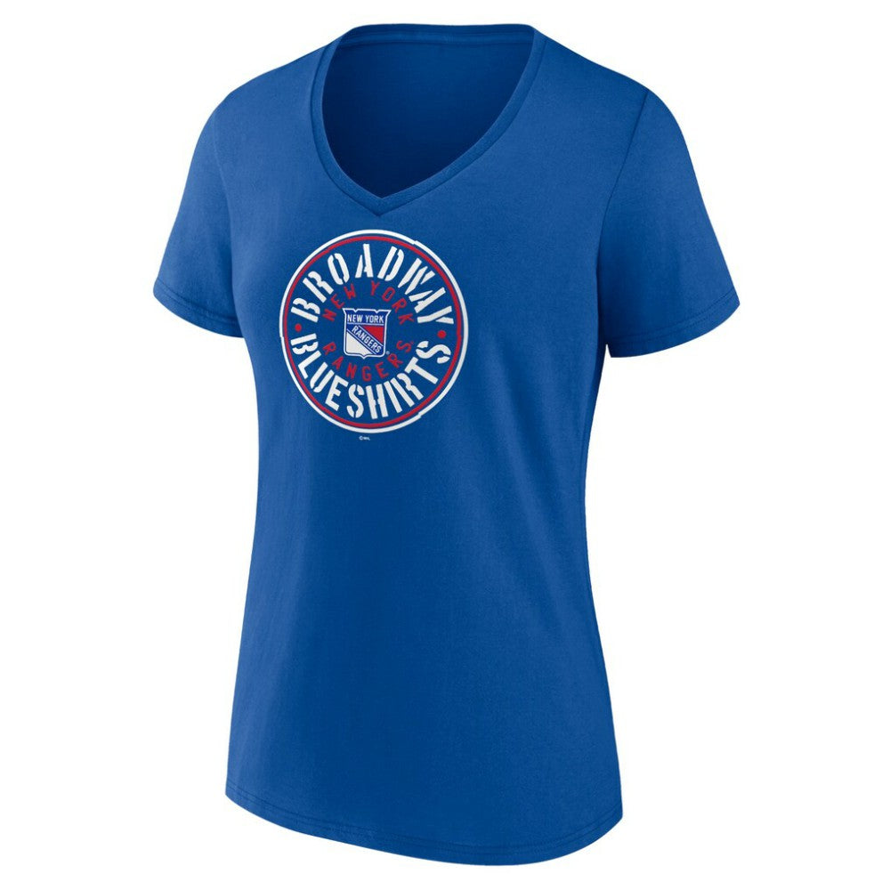 New York Rangers Women's Active Edge V-Neck T-Shirt