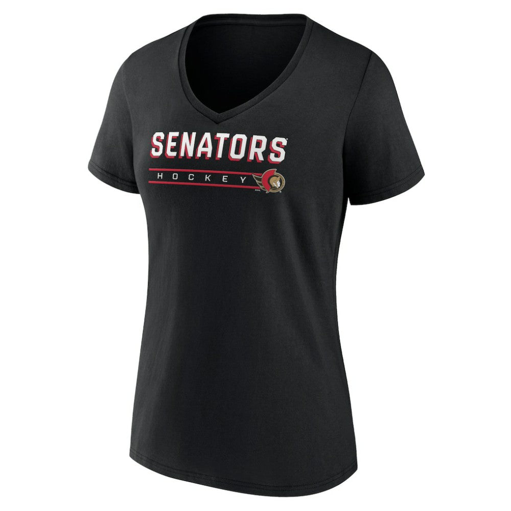 Ottawa Senators Women's Primary Play V-Neck T-Shirt