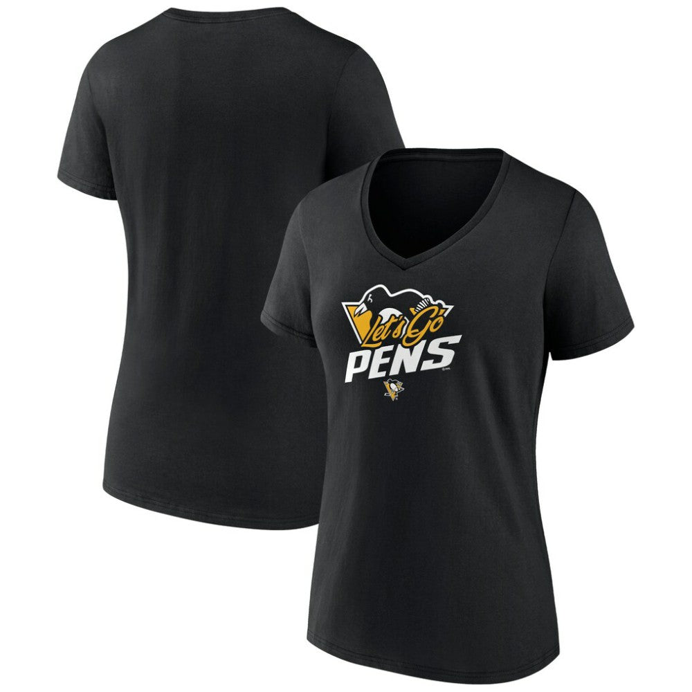 Pittsburgh Penguins Women's Active Edge V-Neck T-Shirt