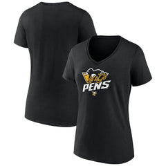Pittsburgh Penguins Women's Active Edge V-Neck T-Shirt