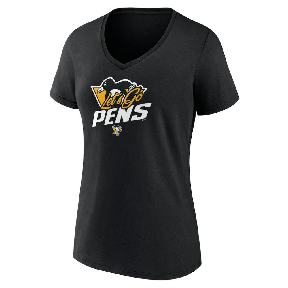 Pittsburgh Penguins Women's Active Edge V-Neck T-Shirt