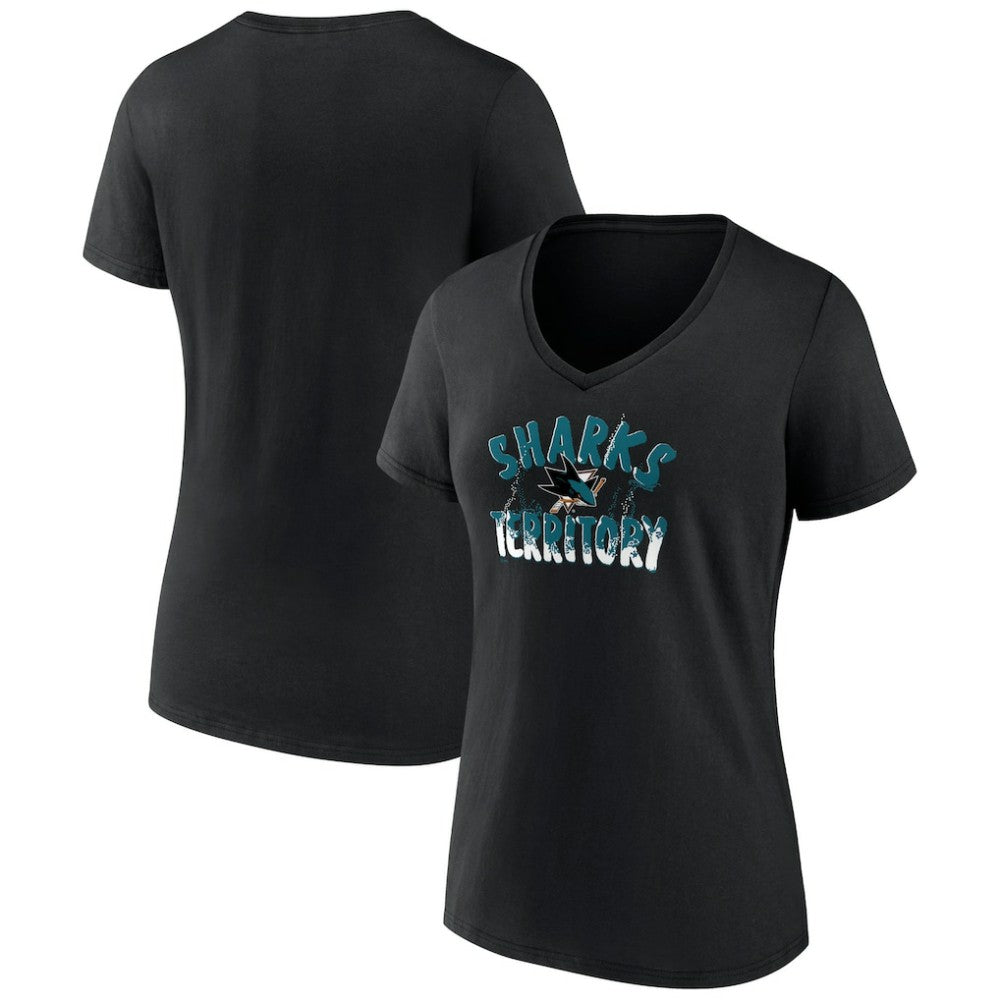 San Jose Sharks Women's Active Edge V-Neck T-Shirt