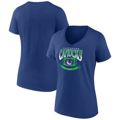 Vancouver Canucks Women's Slapshot V-Neck T-Shirt