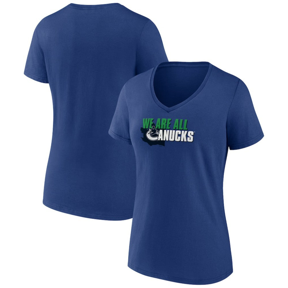 Vancouver Canucks Women's Active Edge V-Neck T-Shirt