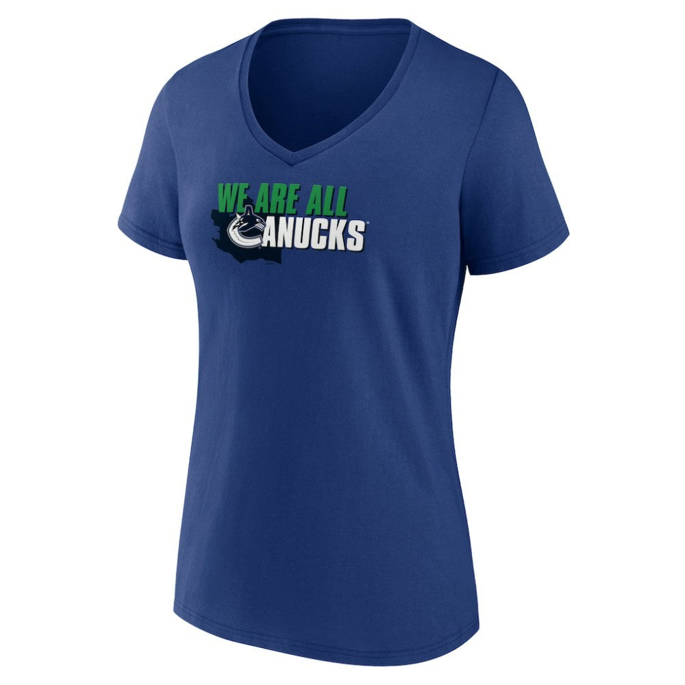 Vancouver Canucks Women's Active Edge V-Neck T-Shirt