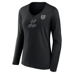Los Angeles Kings Women's Forge Long Sleeve V-Neck T-Shirt