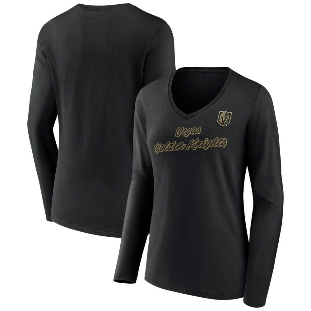 Vegas Golden Knights Women's Forge Long Sleeve V-Neck T-Shirt
