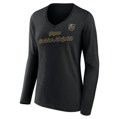 Vegas Golden Knights Women's Forge Long Sleeve V-Neck T-Shirt