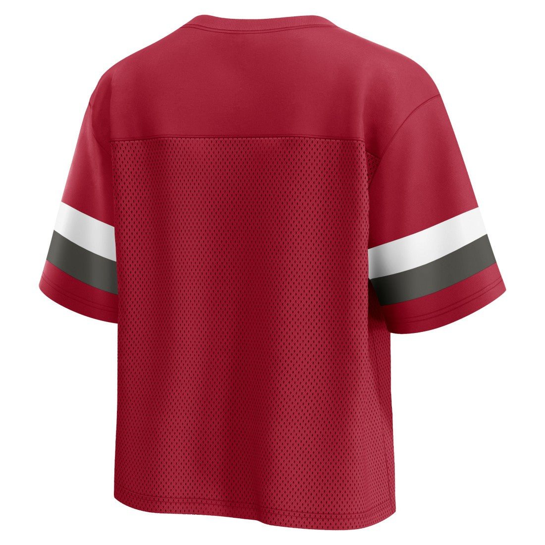 NFL Tampa Bay Buccaneers Women's Established Jersey Cropped V-Neck T-Shirt