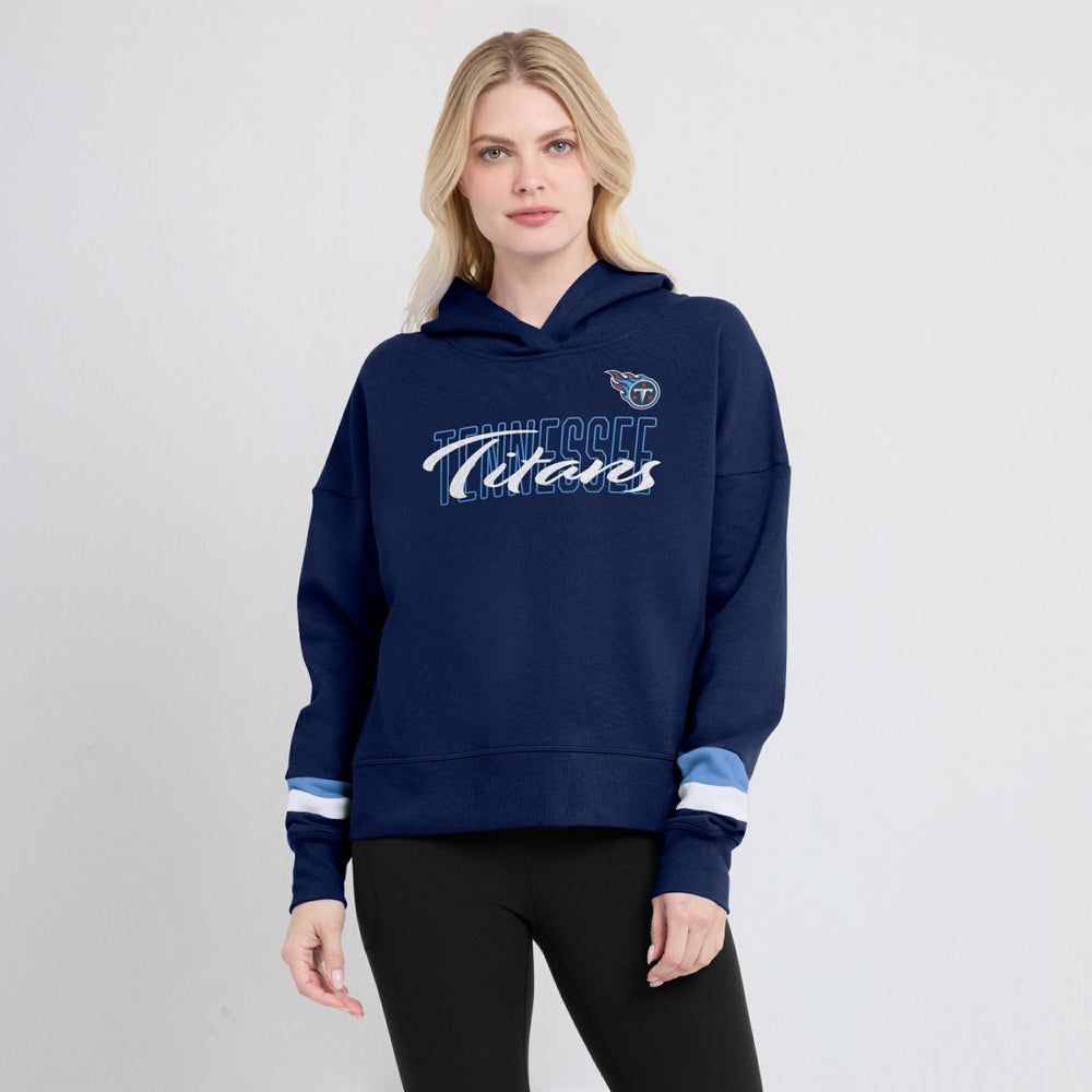 NFL Tennessee Titans Women's Over Under Pullover Hoodie