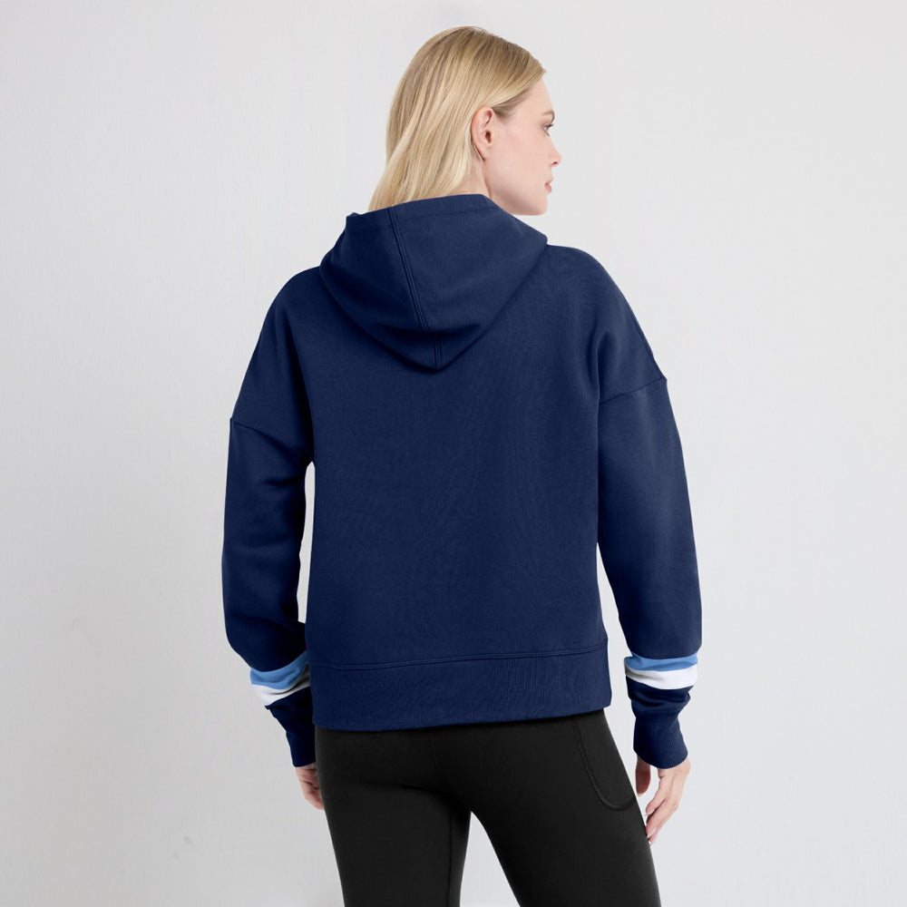 NFL Tennessee Titans Women's Over Under Pullover Hoodie