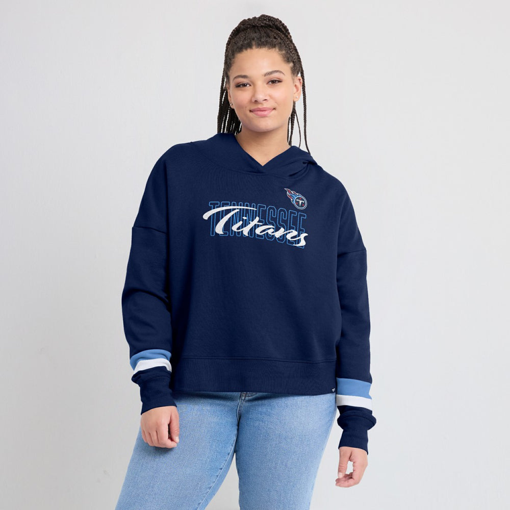 NFL Tennessee Titans Women's Over Under Pullover Hoodie