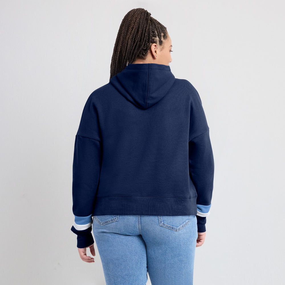 NFL Tennessee Titans Women's Over Under Pullover Hoodie