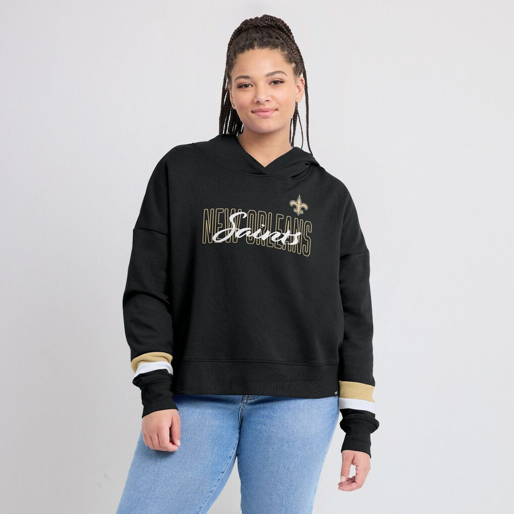 NFL New Orleans Saints Women's Over Under Pullover Hoodie