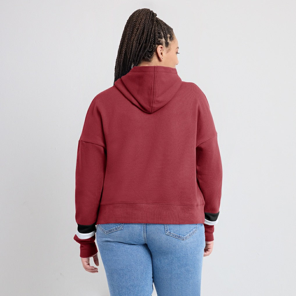 NFL Arizona Cardinals Women's Over Under Pullover Hoodie