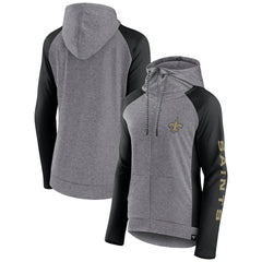 NFL New Orleans Saints Women's Blind Side Lightweight Full-Zip Hoodie