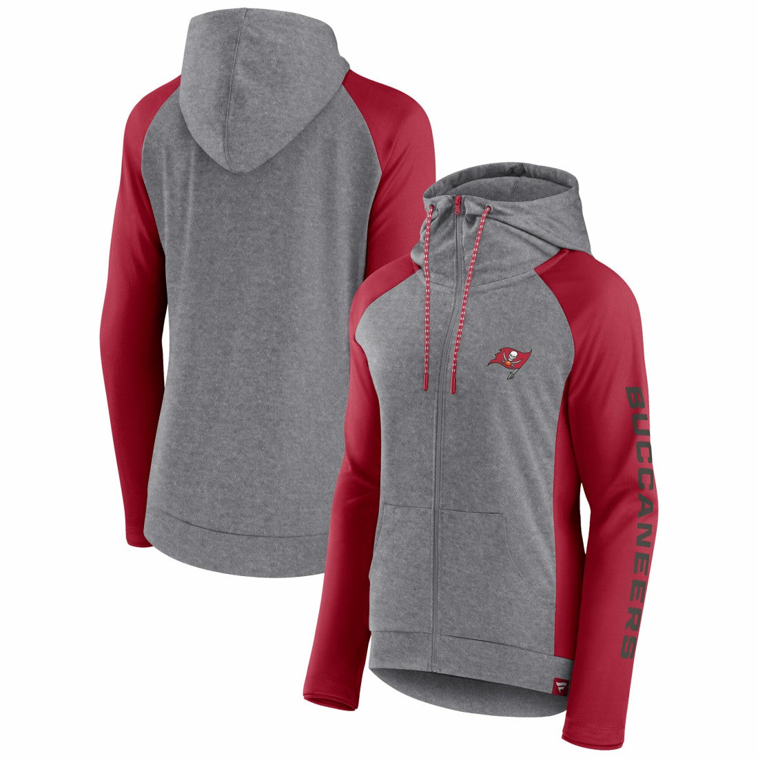 NFL Tampa Bay Buccaneers Women's Blind Side Lightweight Full-Zip Hoodie