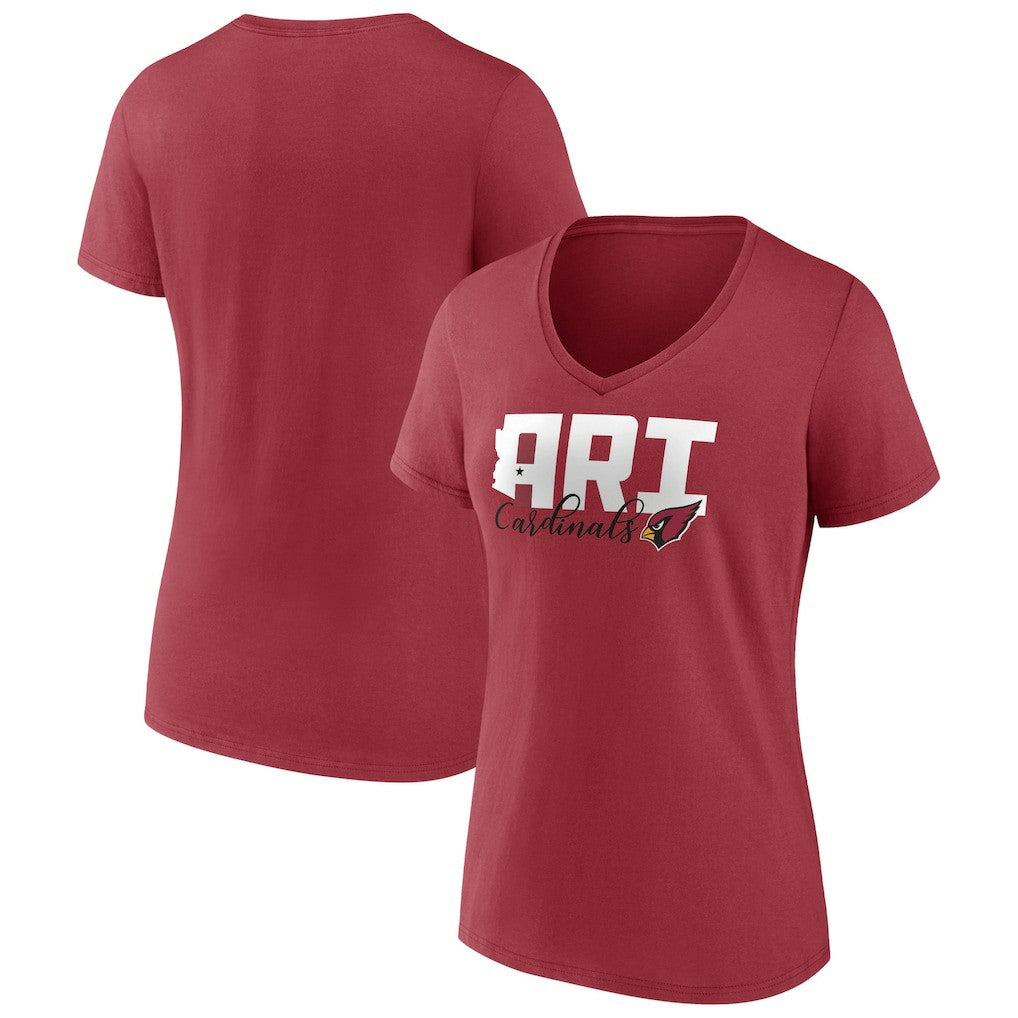 NFL Arizona Cardinals Women's Back Home Again V-Neck T-Shirt