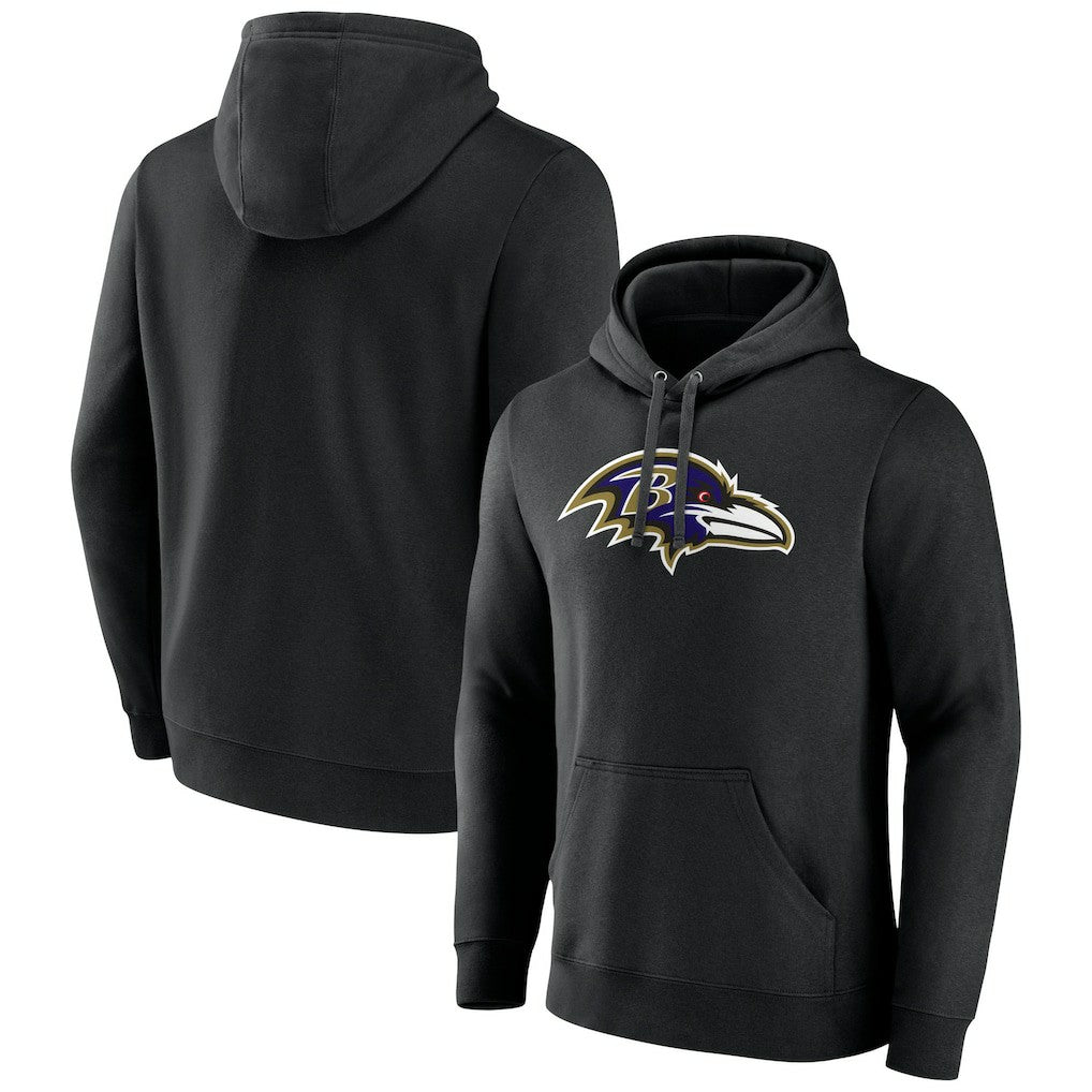 NFL Baltimore Ravens Primary Team Logo Fitted Pullover Hoodie
