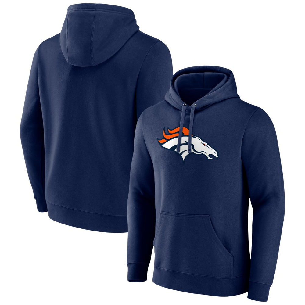 NFL Denver Broncos Primary Team Logo Fitted Pullover Hoodie