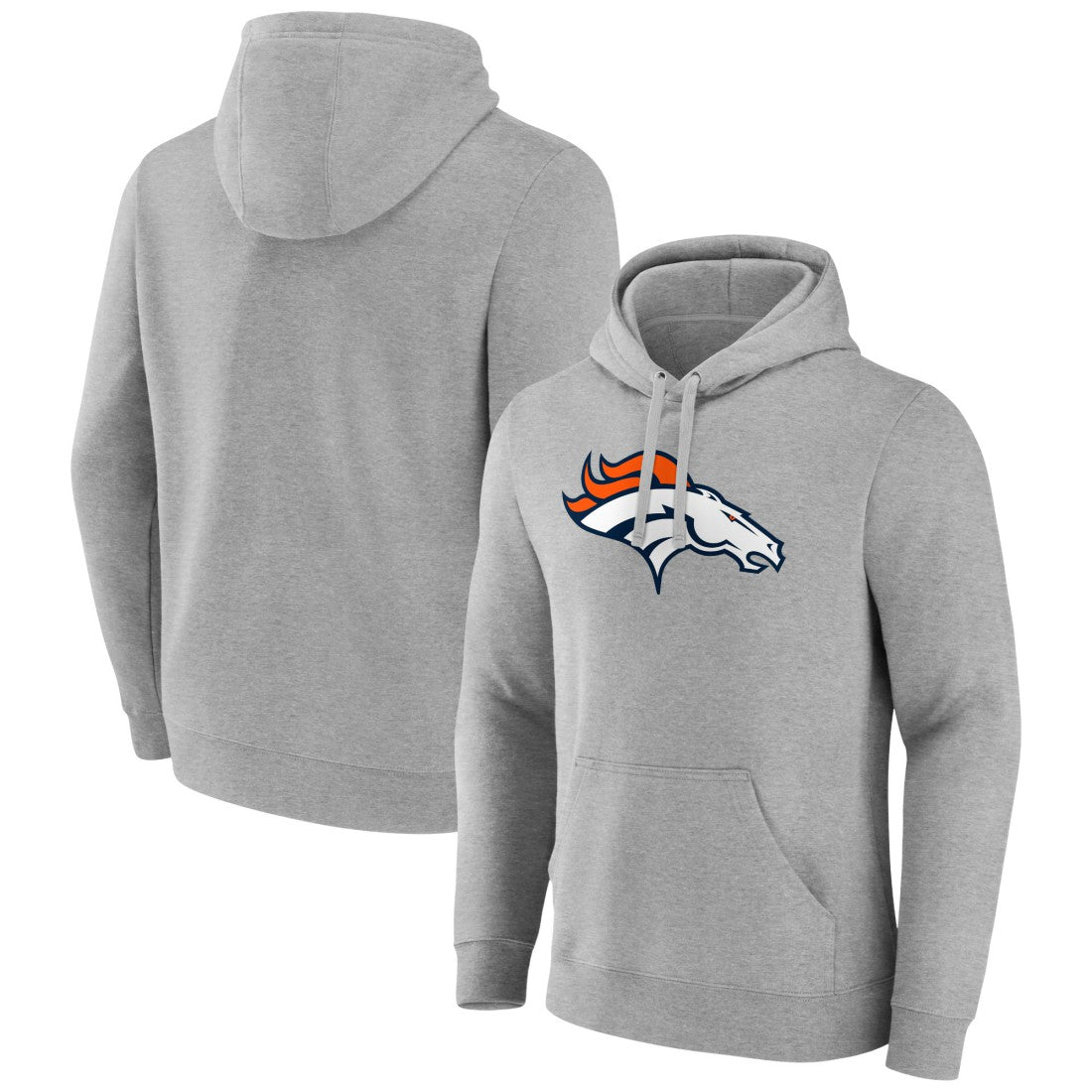 NFL Denver Broncos Primary Team Logo Fitted Pullover Hoodie