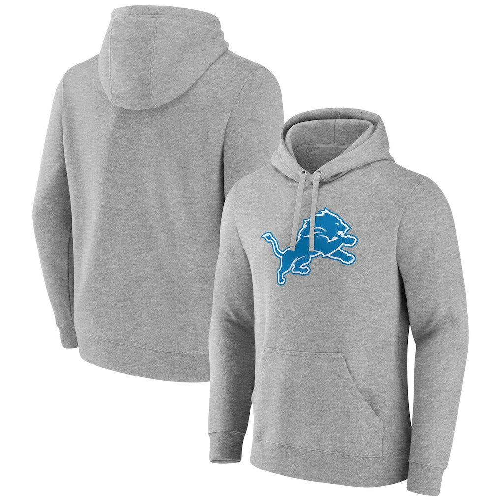 NFL Detroit Lions Primary Team Logo Fitted Pullover Hoodie