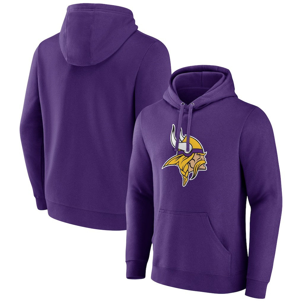 NFL Minnesota Vikings Primary Team Logo Fitted Pullover Hoodie