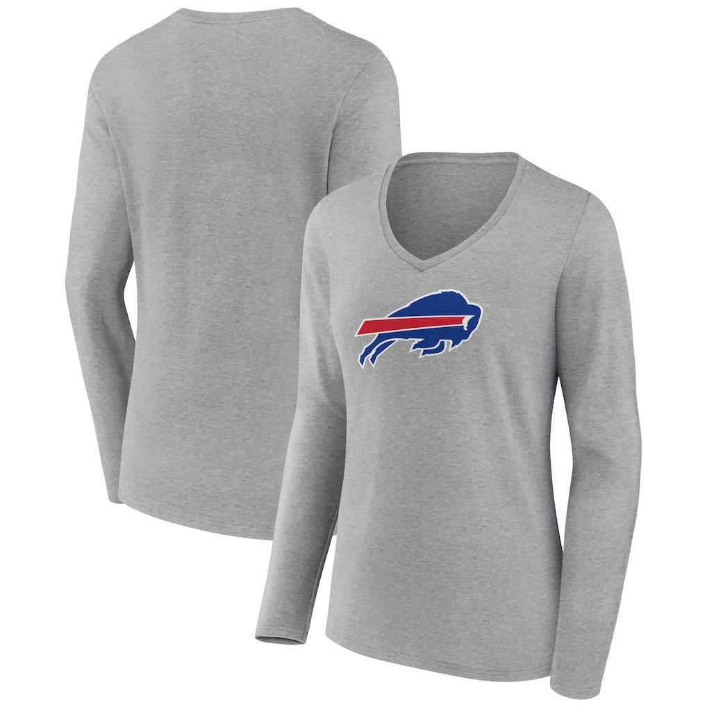 NFL Buffalo Bills Women's Primary Team Logo Long Sleeve V-Neck T-Shirt