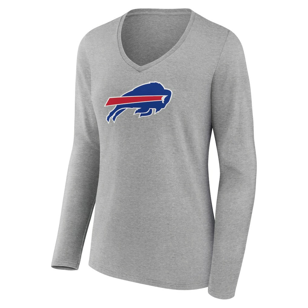 NFL Buffalo Bills Women's Primary Team Logo Long Sleeve V-Neck T-Shirt