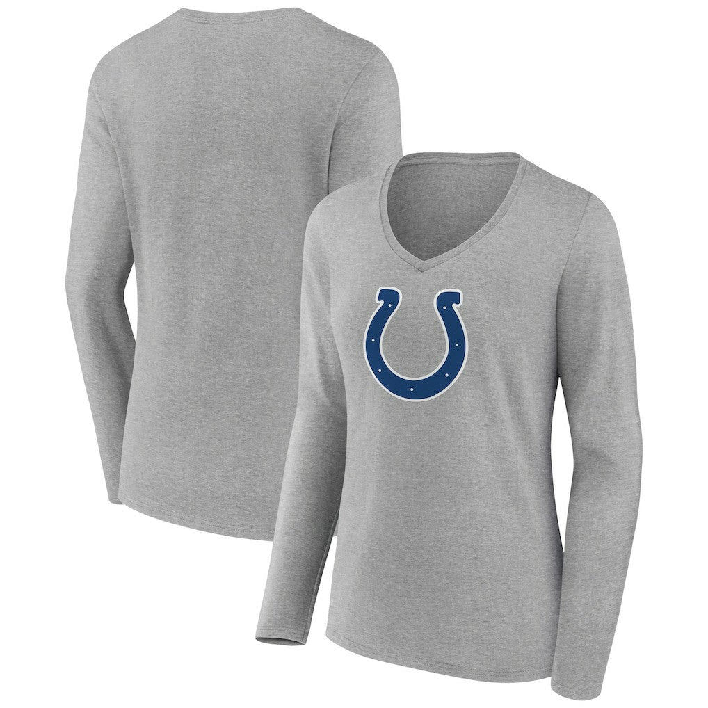 NFL Indianapolis Colts Women's Primary Team Logo Long Sleeve V-Neck T-Shirt