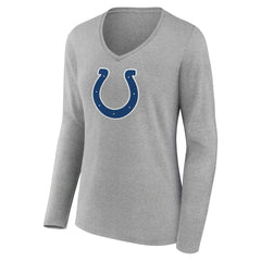 NFL Indianapolis Colts Women's Primary Team Logo Long Sleeve V-Neck T-Shirt