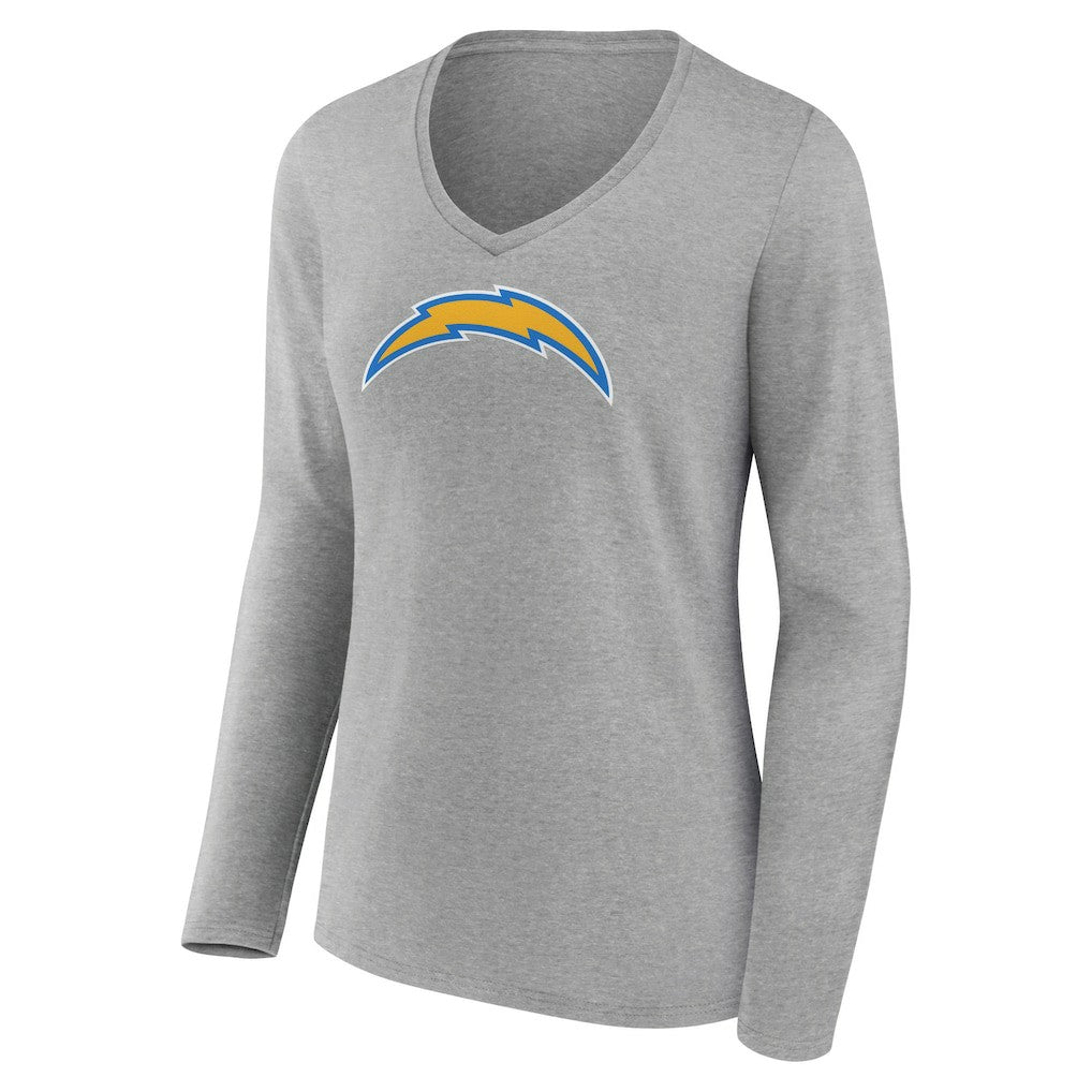 NFL Los Angeles Chargers Women's Primary Team Logo Long Sleeve V-Neck T-Shirt