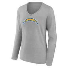 NFL Los Angeles Chargers Women's Primary Team Logo Long Sleeve V-Neck T-Shirt