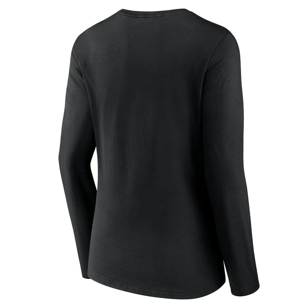 NFL Washington Commanders Women's Primary Team Logo Long Sleeve V-Neck T-Shirt