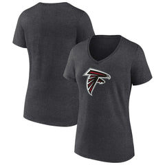 NFL Atlanta Falcons Women's Primary Team Logo V-Neck T-Shirt