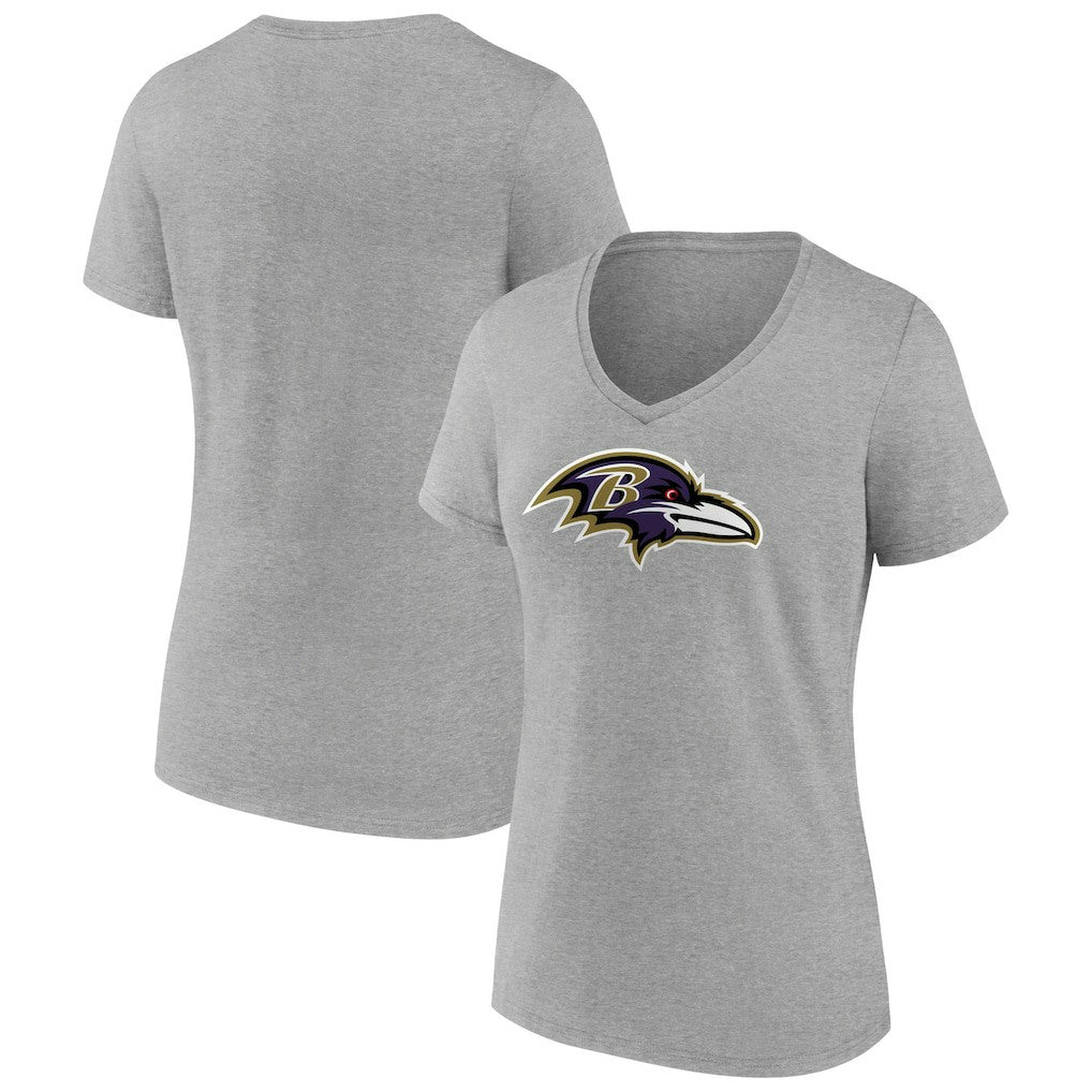 NFL Baltimore Ravens Women's Primary Team Logo V-Neck T-Shirt