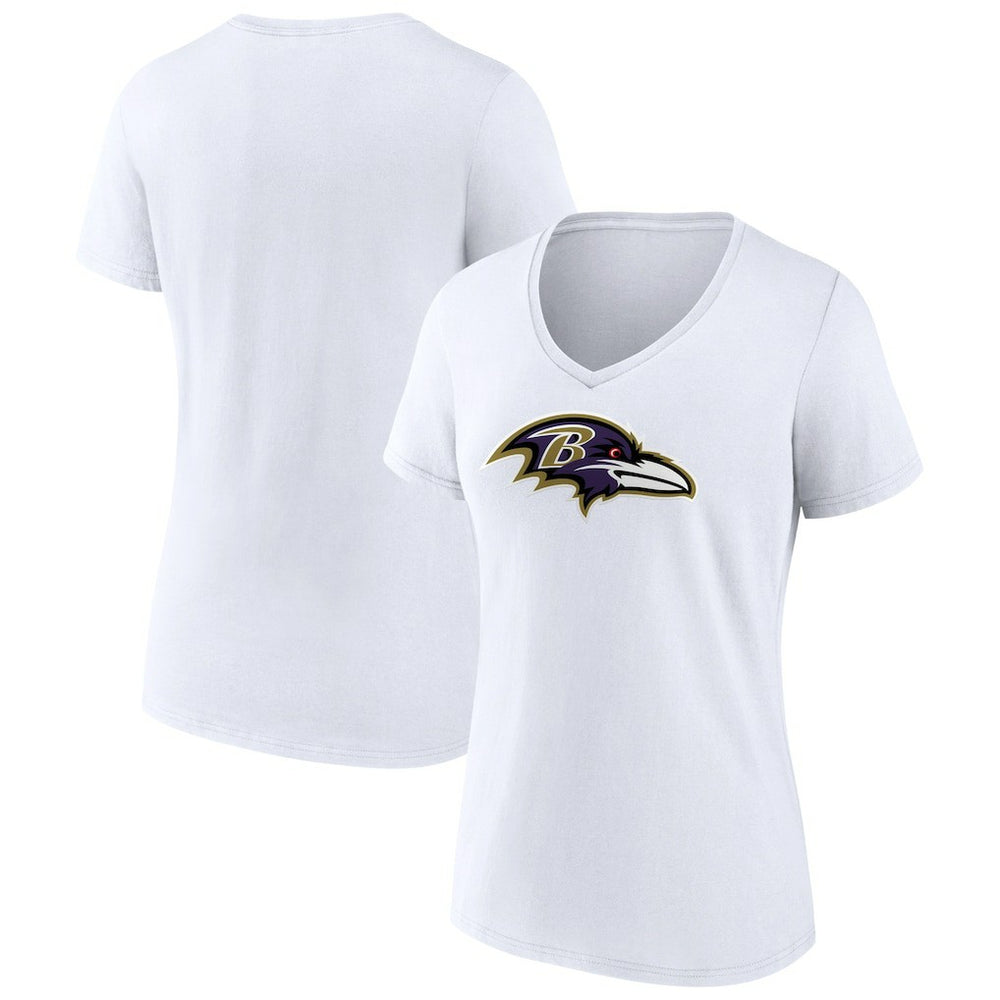 NFL Baltimore Ravens Women's Primary Team Logo V-Neck T-Shirt