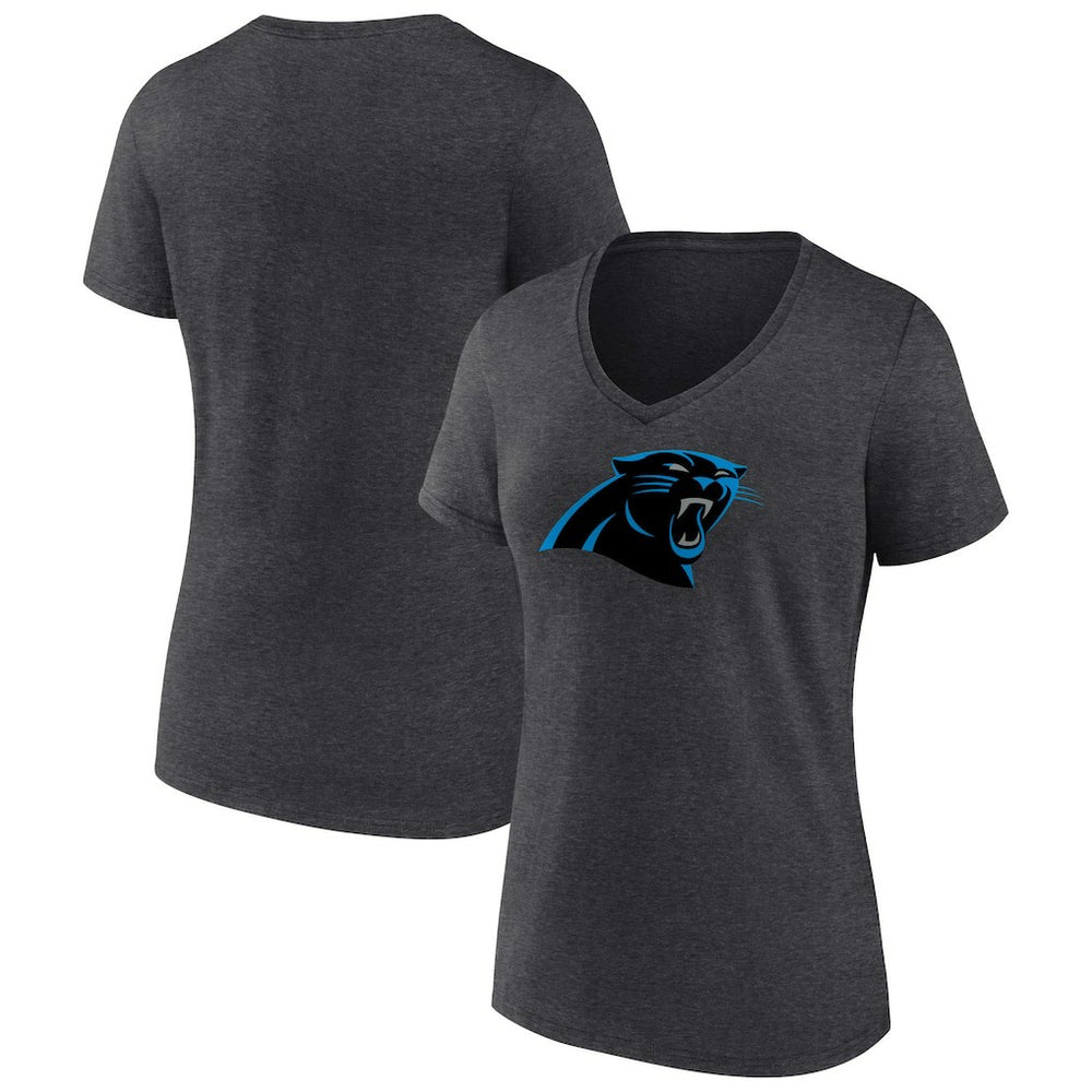 NFL Carolina Panthers Women's Primary Team Logo V-Neck T-Shirt