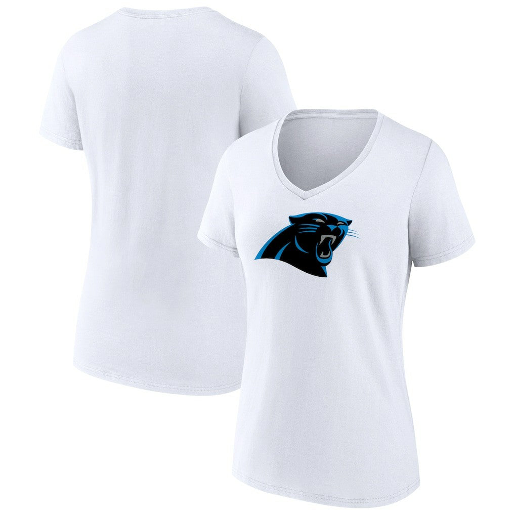 NFL Carolina Panthers Women's Primary Team Logo V-Neck T-Shirt