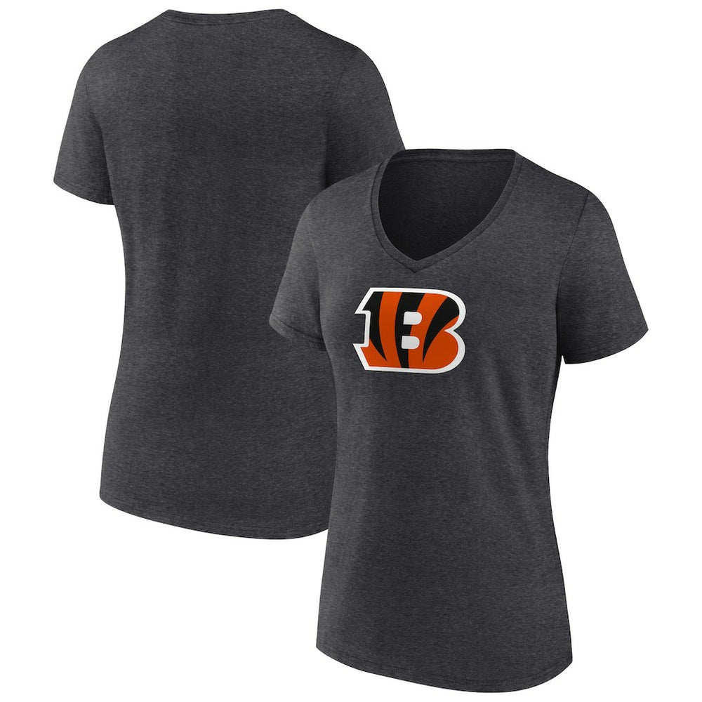 NFL Cincinnati Bengals Women's Primary Team Logo V-Neck T-Shirt